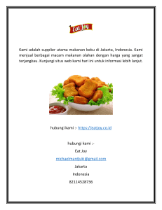Distributor Top Makanan Beku di Eatjoy.co.id