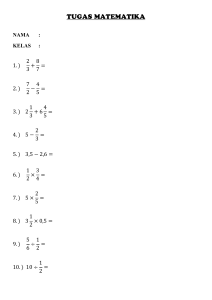 Tugas Matematika Terakhir