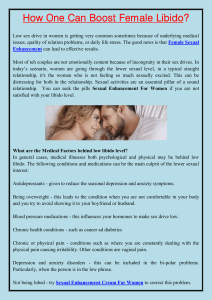 How One Can Boost Female Libido