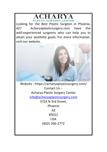 Best Plastic Surgeon Phoenix Az  Acharyaplasticsurgery.com