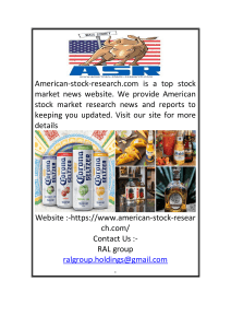 Online Stock Markets News  American-stock-research.com