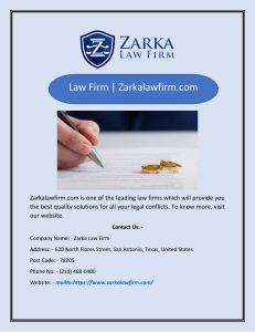Law Firm  Zarkalawfirm.com