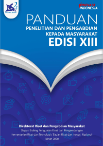 Panduan Penelitian dan Pengabdian kepada Masyarakat Edisi XIII