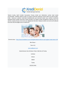 Banka Faiz Oranları  Kredidenizi.com.tr