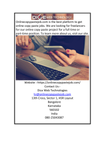 Copy Paste Jobs  Onlinecopypastejob.com