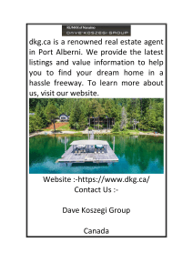 Port Alberni Real Estate Agents  dkg.ca