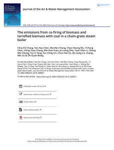 The emissions from co firing of biomass journal