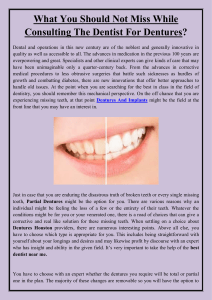 What You Should Not Miss While Consulting The Dentist For Dentures
