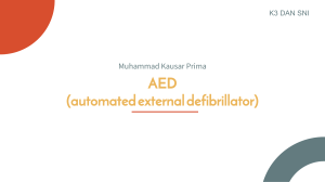 AED Automated External Defrillator Muhammad Kausar Prima