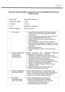 F2. Analisis Capaian Pembelajaran-MAN PELAYANAN