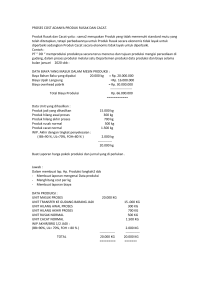 Cost Process for Damaged and Defective Products