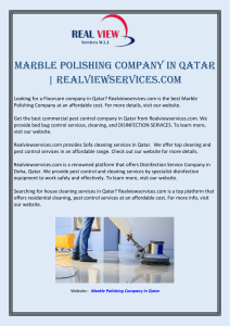 Marble Polishing Company in Qatar  Realviewservices.com