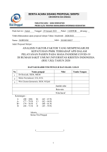 BERITA ACARA DAN PENILAIAN PROPOSAL NOPENNI