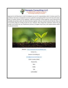 Agencies for Job Placement in USA Genesisconsultingit.com