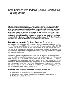 applied data science with python