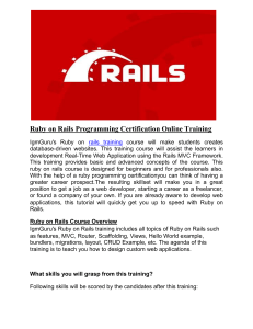 rails training