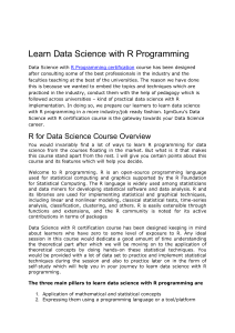 Learn Data Science with R Programming