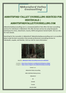Abbotsford Valley Counselling Services for Individuals  Abbotsfordvalleycounselling.com
