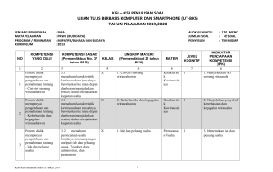 PKWU-BUDIDAYA-K-2013-KISI-KISI-UT-BKS-2020