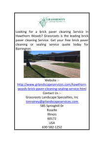 Paver Cleaning Hawthorn Woods  Grassroots Landscape Specialties