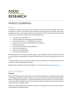 food research - author guidelines 