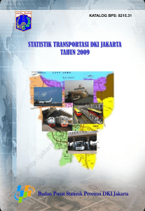 Statistik Transportasi Dki Jakarta Tahun 2009