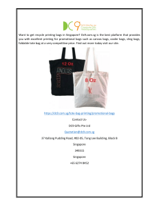Recycle Bags Printing Singapore Dc9.com.sg
