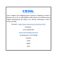 Corsi ECM (Educazione Continua in Medicina) Chieti Regione Abruzzo  scmservizi.com