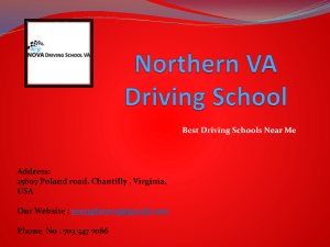 DRIVING SCHOOL IN VIENNA VA