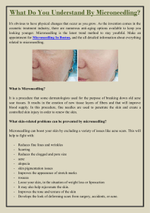 What Do You Understand By Microneedling