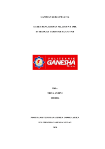 Contoh Laporan magang