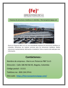 Empresa de estructuras metalicas en colombia | Hierroenpotenciapyp.com