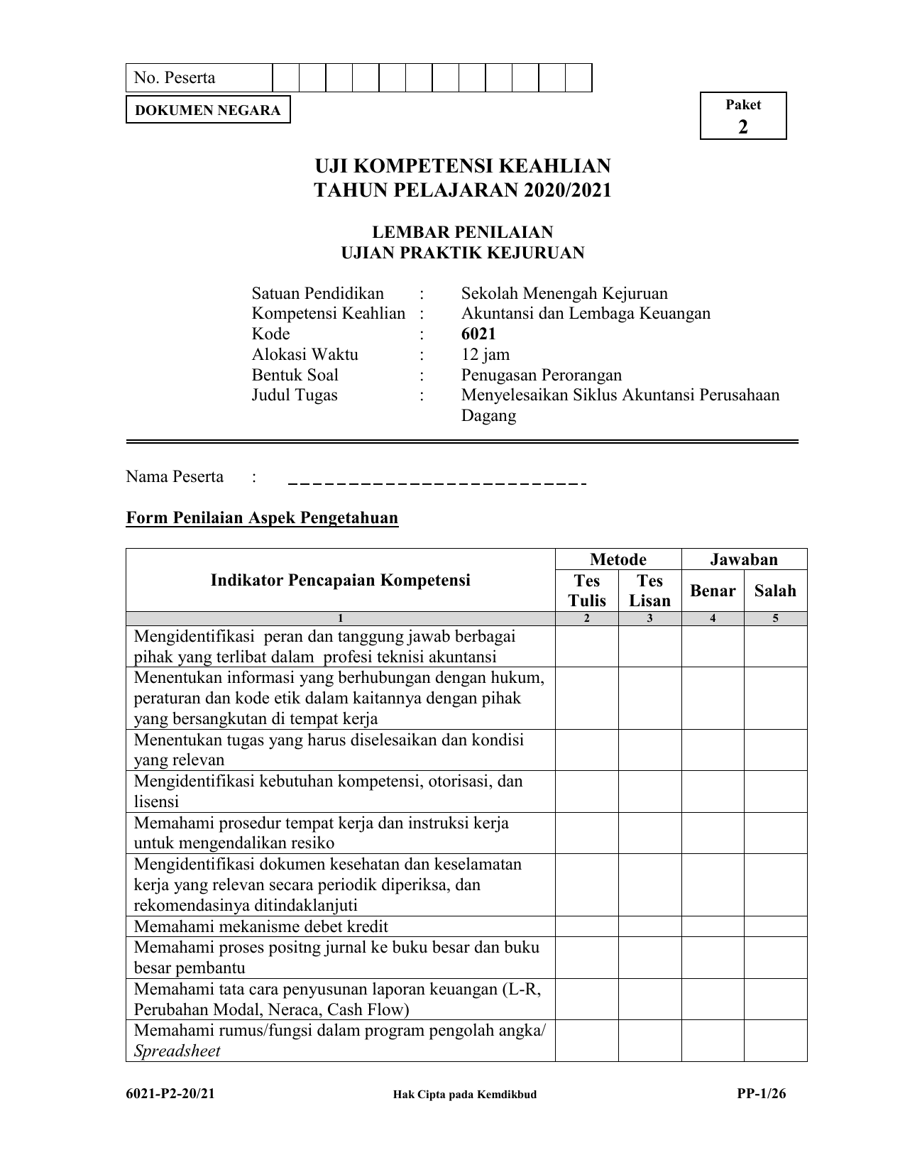 6021 P2 Ppsp Akuntansi Dan Keuangan Lembaga K13rev