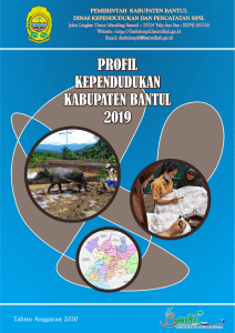 Buku Profil Kependudukan Kabupaten Bantul Tahun 2019