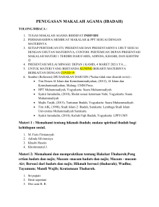 Penugasan Makalah Ibadah Islam