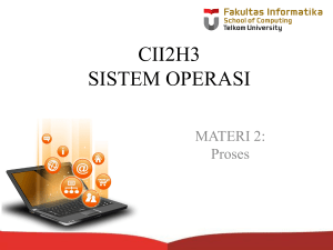 CII2H3 Sistem operasi Materi 2 Proses