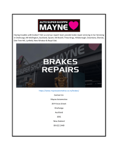 Experienced Brake Repairs New Windsor