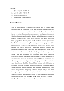 Analisis Strategi PT Garuda Indonesia  Kelompok1