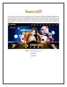 Online Betting in Singapore Junebet66.com