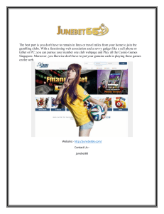 Singapore Trusted Betting Site Junebet66.com