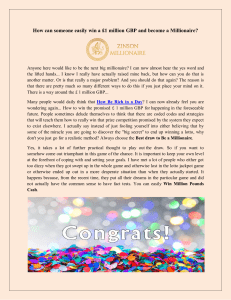 How can someone easily win a &pound;1 million GBP and become a Millionaire