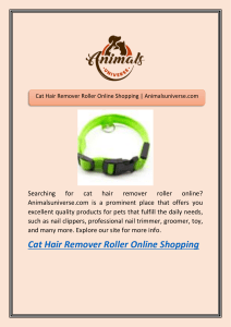 Cat Hair Remover Roller Online Shopping | Animalsuniverse.com