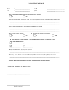 Form Interview Online