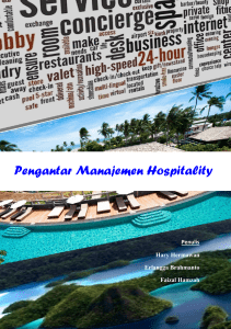 PENGANTAR MANAJEMEN HOSPITALITY - (Digital Version)