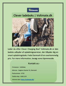 Clever ladeboks | Voltmate.dk