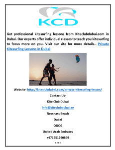 Private Kitesurfing Lessons in Dubai  Kiteclubdubai.com