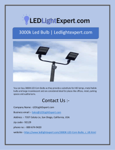 3000k Led Bulb | Ledlightexpert.com