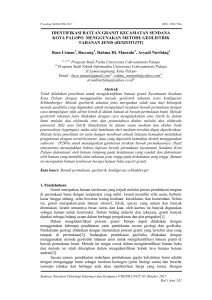 Identifikasi Batuan Granit Menggunakan Metode Geolistrik