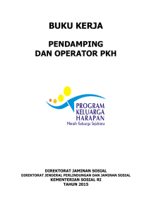 Buku Kerja Pendamping & Operator PKH Tahun 2015