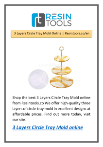 3 Layers Circle Tray Mold Online | Resintools.co/en